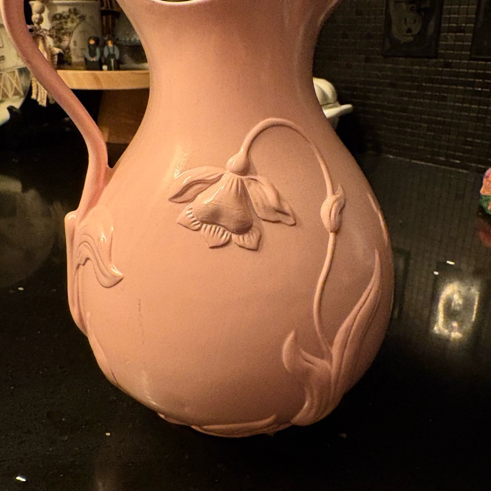1993 MMA - Museum Modern Art Porcelain Pink Pitcher